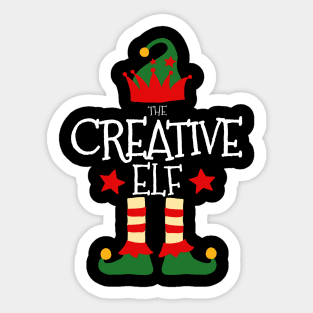 Creative Elf Matching Family Group Christmas Party Pajamas Sticker